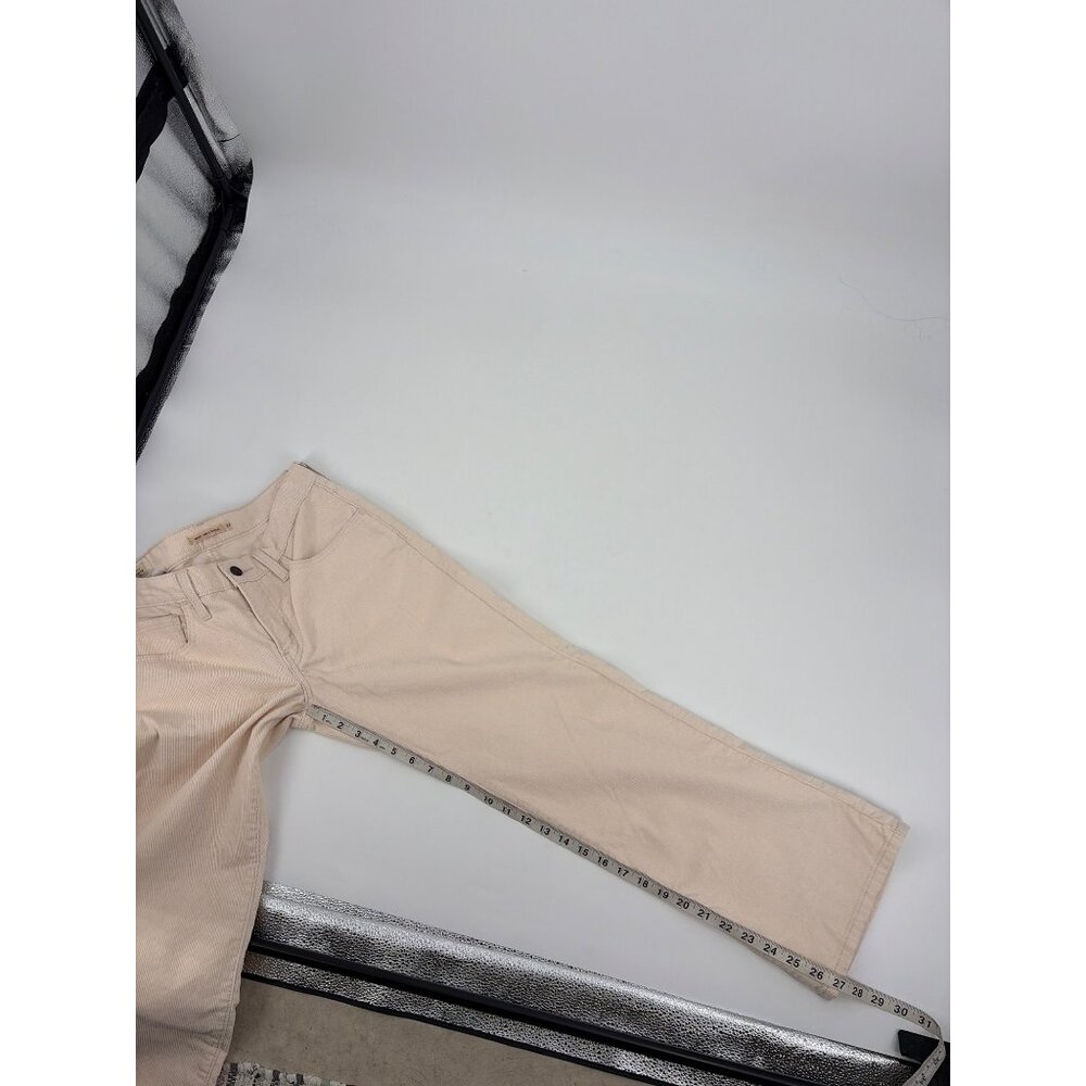 NWT Levis Womens 27x27 Middy Ankle Bootcut Pants Cotton Cream Corduroy Retro - Picture 10 of 11